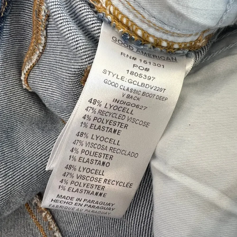 Good American Light Blue Boot Cut Jeans - Picture 10 of 11